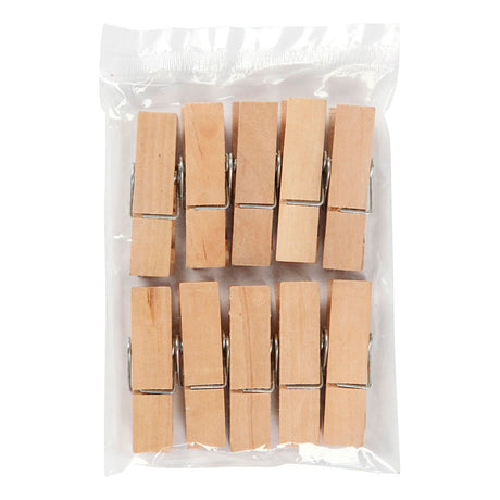 Creativ company houten wasknijpers 7cm, 10st.