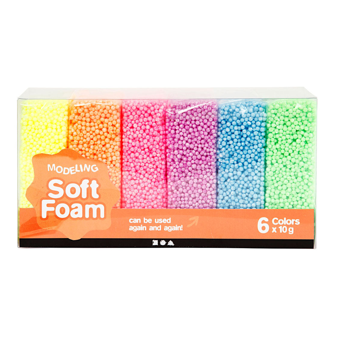 Creativ Company Soft Neon Kleuren, 6x10gr.