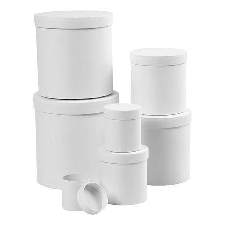 Creativ company ronde dozen wit, 7st.