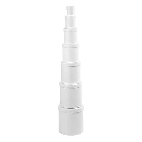 Creativ company ronde dozen wit, 7st.