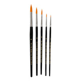 Creativ company gold line penselen rond, 5st.