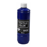 Creativ company textiel color verf - primair blauw, 500ml