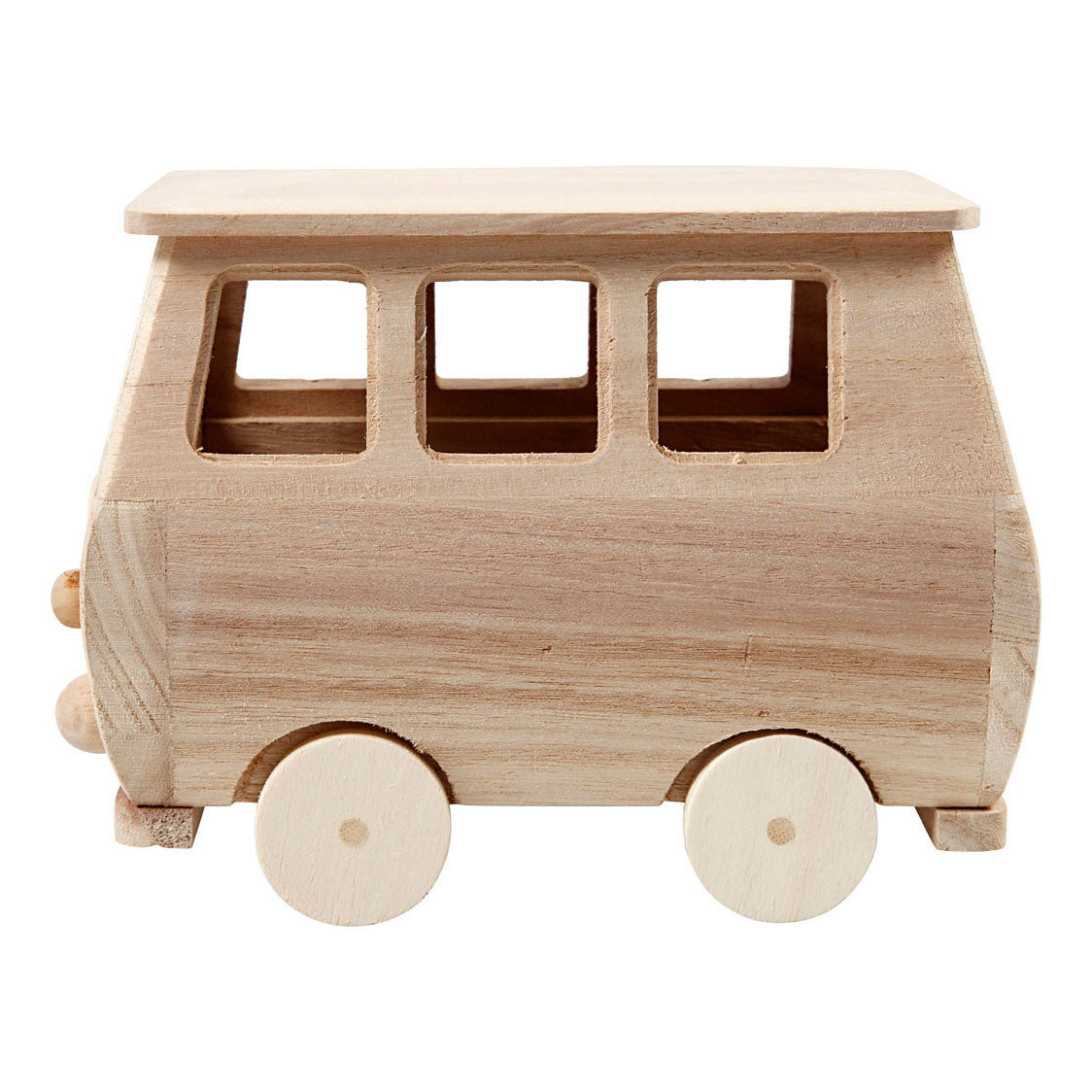 Creativ Company Houten Mini Bus, 17x10x13cm