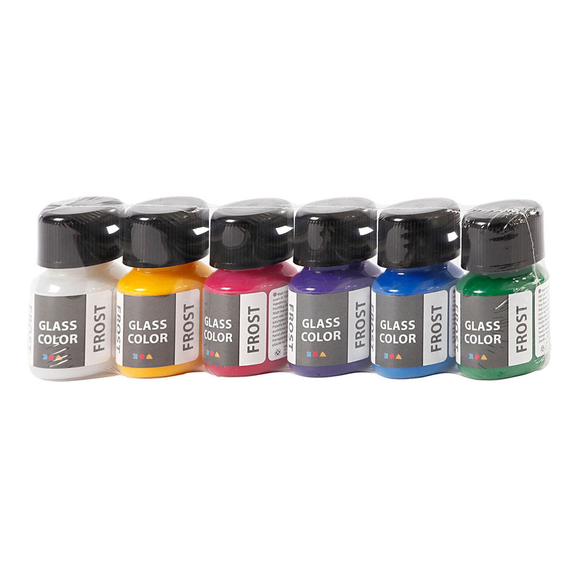 Creativ Company Glass Color Frost Glasverf Kleur, 6x30ml