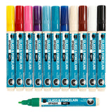 Creativ company https: www.cchobby.nl glas-en-porseleinstift-lijndikte-2-4-mm-dekkend-diverse-kleuren-12-stuk-1-doos