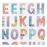 Creativ company diamant stickers alfabet, 1 vel
