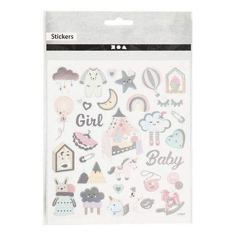 Creativ Company Stickers Baby Girl, 1 Vel