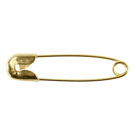 Creativ company veiligheidsspelden l: 22 mm dikte 0 6 mm goud 100stuks