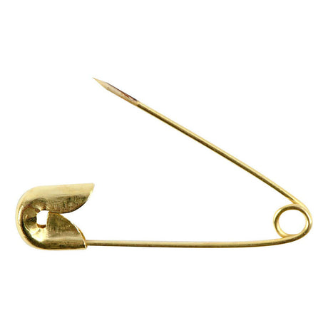 Creativ company veiligheidsspelden l: 22 mm dikte 0 6 mm goud 100stuks