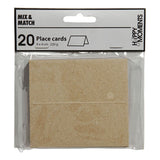 Creativ company naamkaarten naturel, 20st.