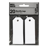 Creativ company manilla labels wit , 20st.