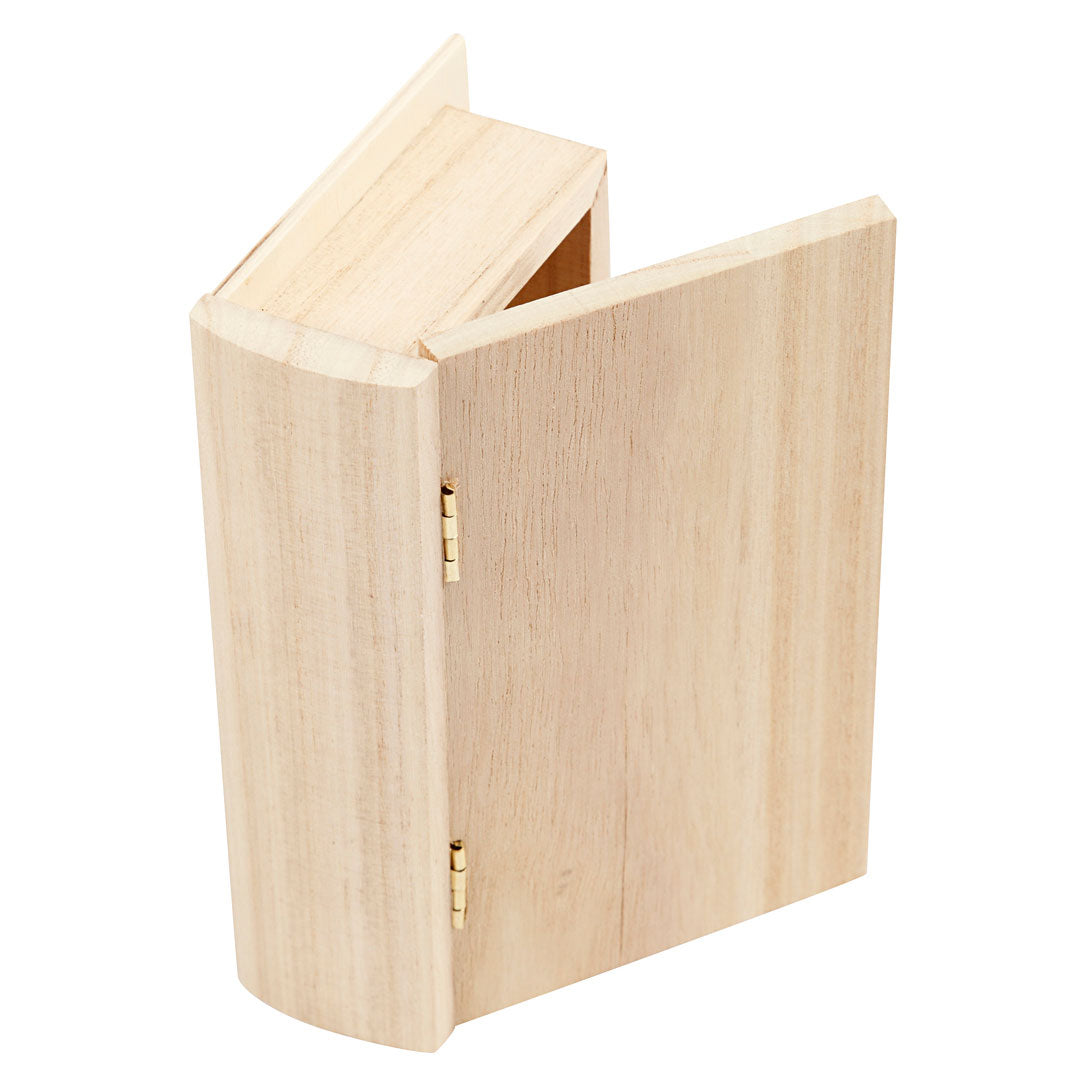 Creativ Company Houten Boek Doos, 14x9x4cm