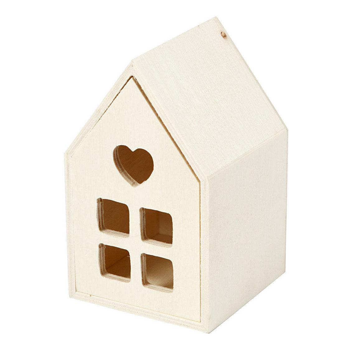 Creativ company houten huis met lade, 10,8cm