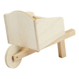 Creativ company houten mini kruiwagen