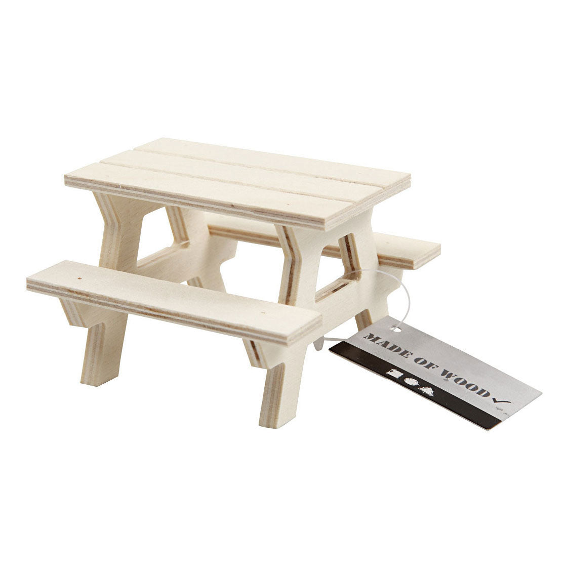 Creativ company houten mini picknicktafel