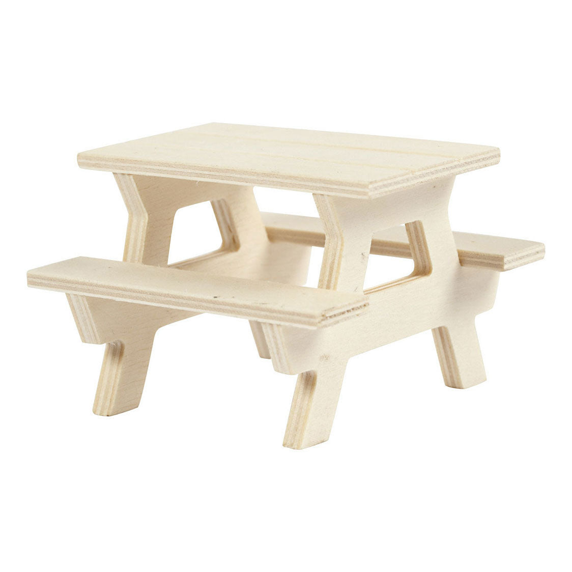 Creativ company houten mini picknicktafel