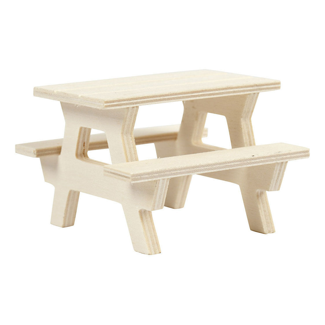 Creativ company houten mini picknicktafel