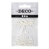Creativ company http: www.cchobby.nl bloemmeeldraden-l-6-4-cm-d-2-mm-wit-parelmoer-100-stuk-1-doos