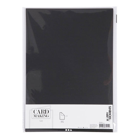 Creativ company karton zwart a4 220g, 10st.