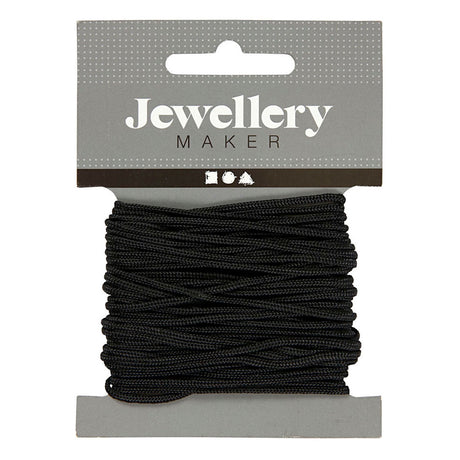 Creativ company macrame koord zwart, 8m