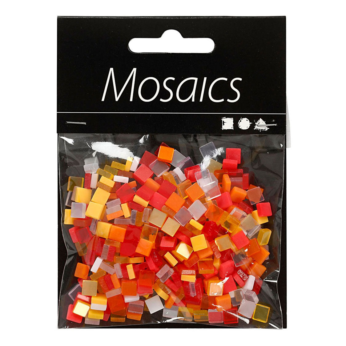 Creativ company http: www.cchobby.nl mini-mozaiek-afm-5x5-mm-dikte-2-mm-rood-oranje-harmonie-25-gr-1-doos