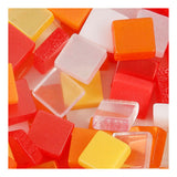 Creativ company mini mozaiek rood oranje 5x5mm, 25 gram