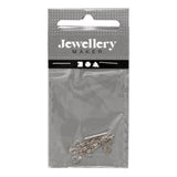 Creativ company oorbellen van ketting verzilverd, 1 paar