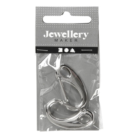 Creativ company https: www.cchobby.nl sleutelhaak-l-30-mm-b-15-mm-verzilverd-2-stuk-1-doos