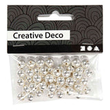 Creativ company kralen zilver, 50st.