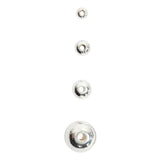 Creativ company kralen zilver, 50st.
