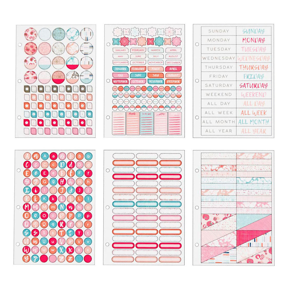 Creativ Company Stickerboek Aquarel A5 voor Planner, 578st.