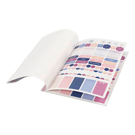 Creativ company https: www.cchobby.nl stickerboek-bloemen-a5-goud-paars-roze-1-stuk
