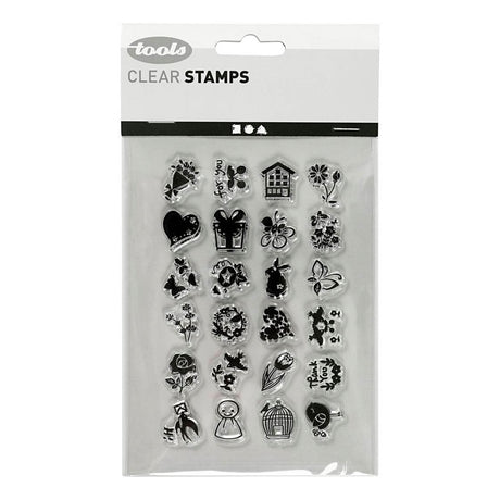 Creativ company silicone stempels kleine lieve groetjes, 1 vel