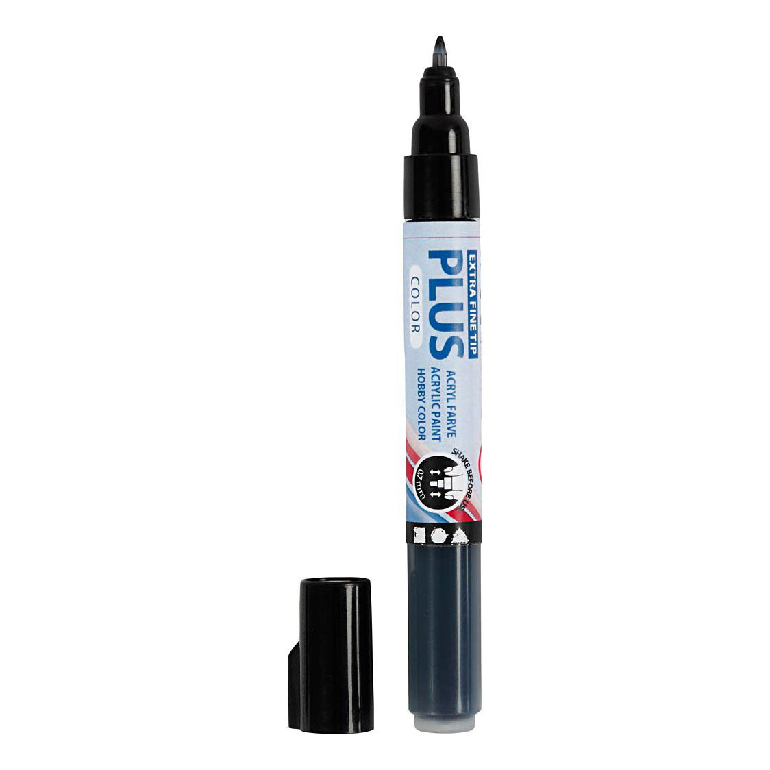 Creativ company plus color marker zwart, 5,5ml