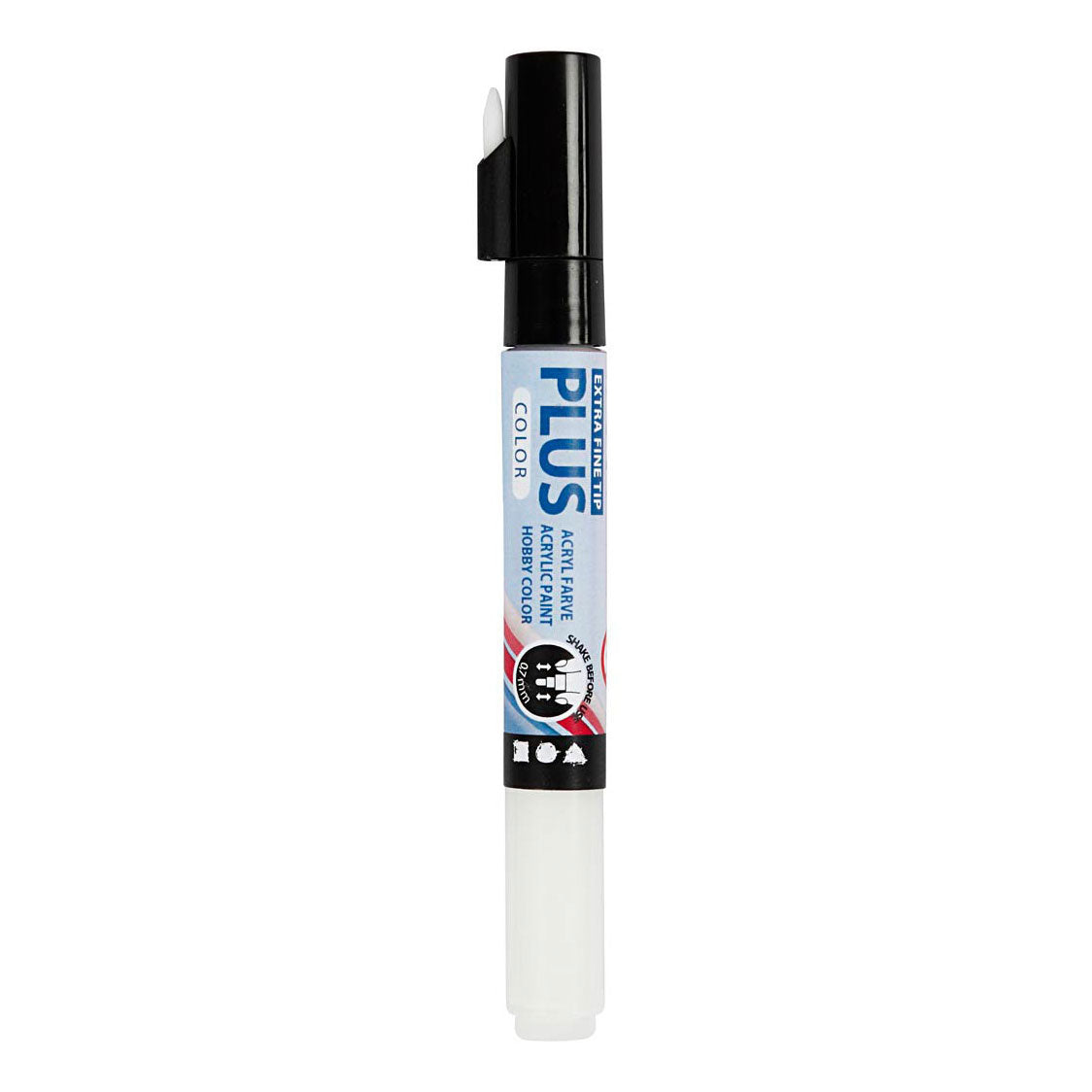 Creativ company http: www.cchobby.nl plus-color-marker-l-14-5-cm-lijndikte-0-7-mm-off-white-5-5-ml-1-stuk