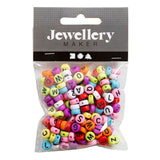 Creativ company ronde letterkralen diverse kleuren, 25 gram