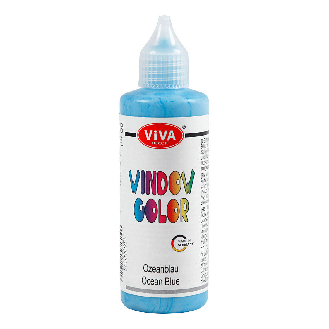 Creativ company window color sticker en glasverf - lichtblauw, 90ml