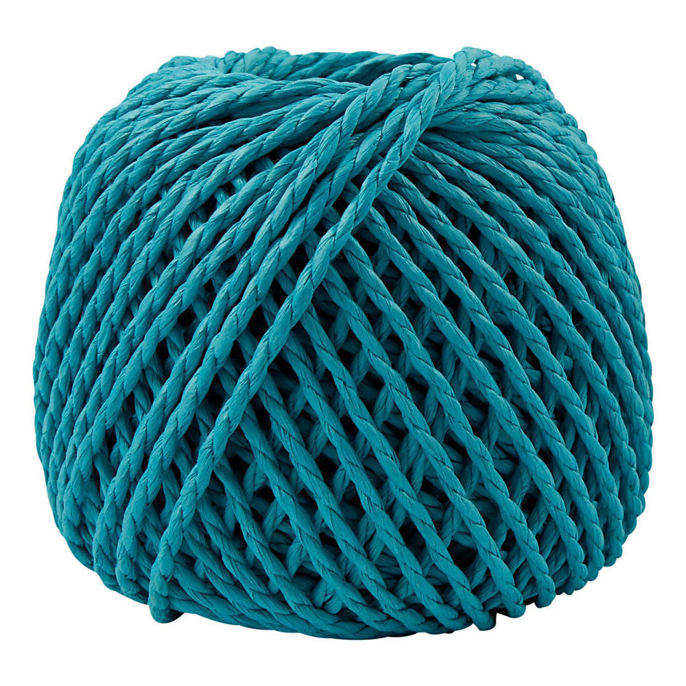 Creativ company http: www.cchobby.nl papier-garen-dikte-2-5-3-mm-turquoise-150-gr-40-m-1-bol