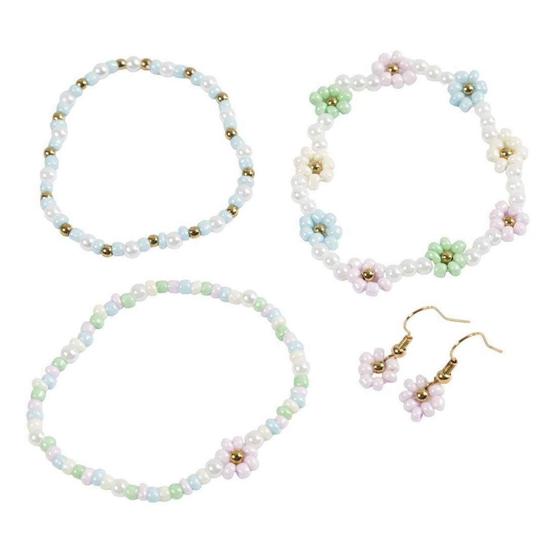 Creativ company http: www.cchobby.nl mini-hobbyset-sieraden-elastische-armband-oorbel-1-doos