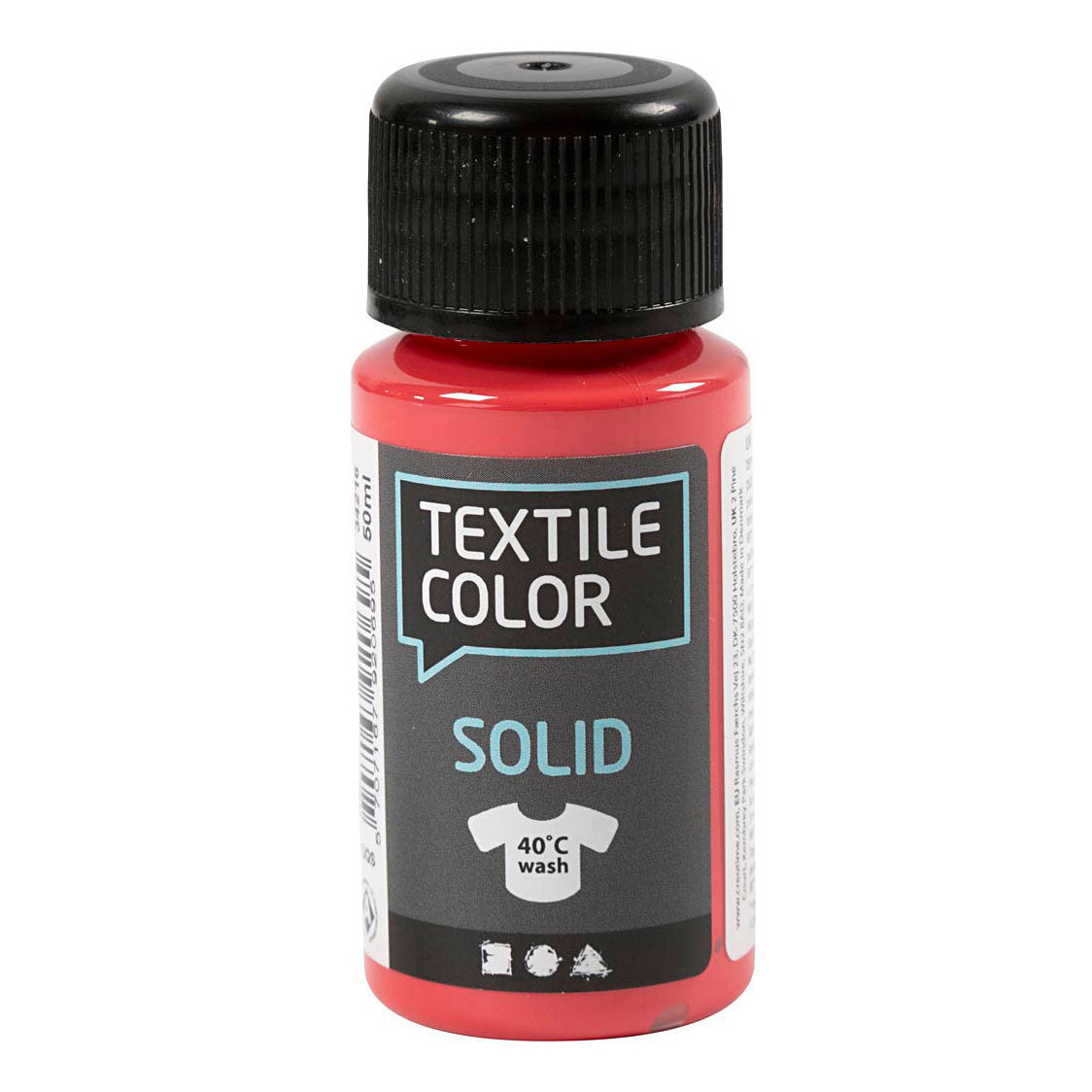 Creativ Company Textile Color Dekkende Textielverf Rood, 50ml