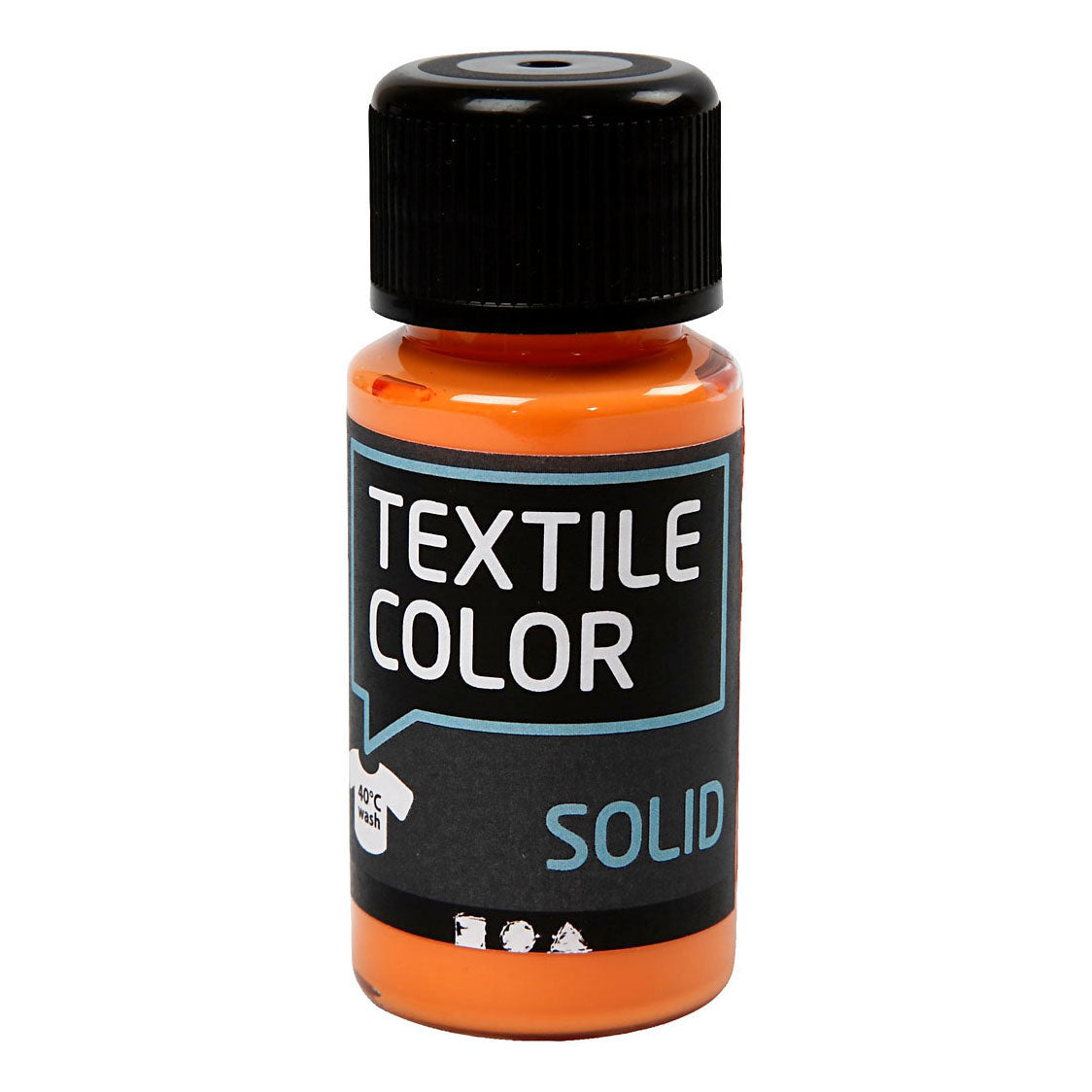 Creativ company textile color dekkende textielverf - oranje, 50ml