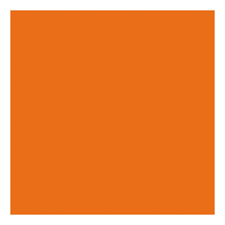 Creativ company textile color dekkende textielverf - oranje, 50ml
