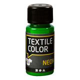 Creativ Company Textile Color Dekkende Textielverf Neon Groen, 50ml