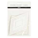 Creativ company http: www.cchobby.nl kruissteken-karton-geometrisch-afm-10-17-cm-wit-20-stuk-1-doos