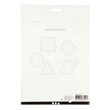 Creativ company http: www.cchobby.nl kruissteken-karton-geometrisch-afm-10-17-cm-wit-20-stuk-1-doos