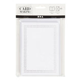 Creativ company kaarten om te borduren wit, set van 6