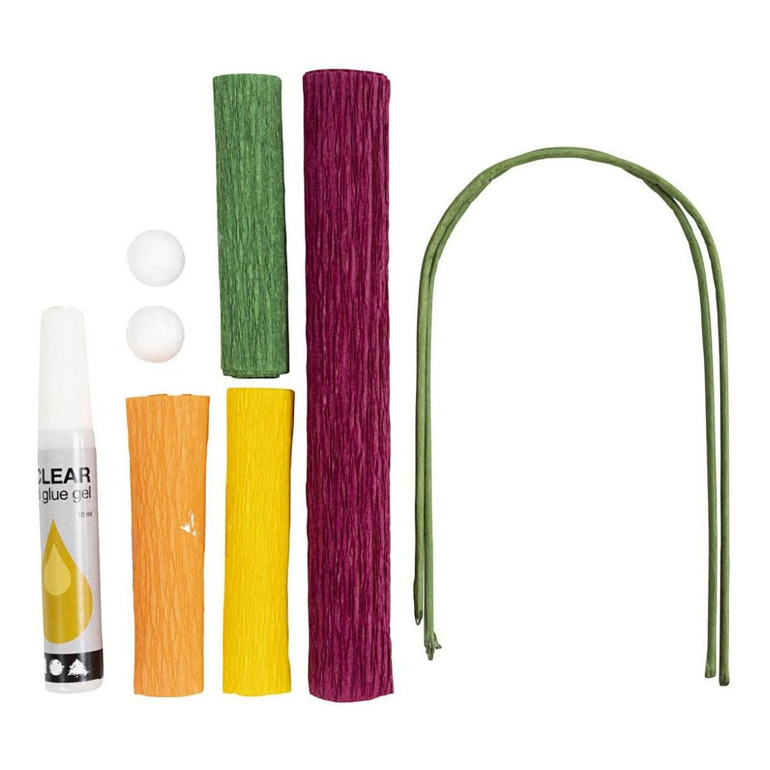 Creativ company http: www.cchobby.nl mini-hobbyset-crepepapier-klaprozen-crepe-verhouding-180-105-gr-1-doos