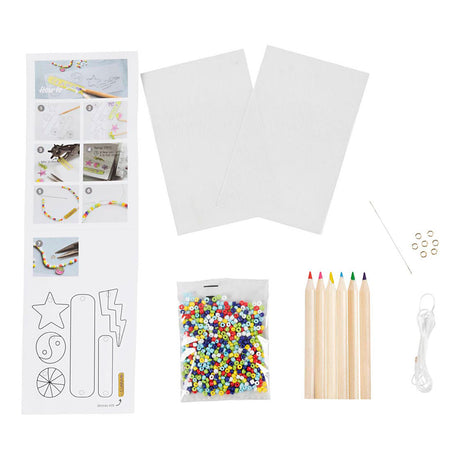 Creativ company mini hobbyset sieraden krimpfolie armbanden geel