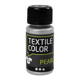 Creativ Company Textile Color Dekkende Textielverf Zilver Parelmoer, 50ml