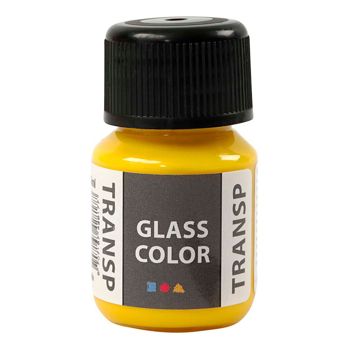 Creativ company glass color transparante verf - citroengeel, 30ml